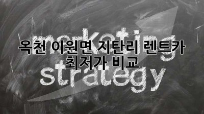 옥천 이원면 지탄리 렌트카 최저가 비교