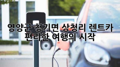 영양군 청기면 상청리 렌트카: 편리한 여행의 시작
